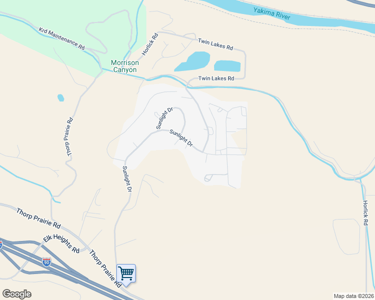 map of restaurants, bars, coffee shops, grocery stores, and more near 1370 Sunlight Dr in Cle Elum