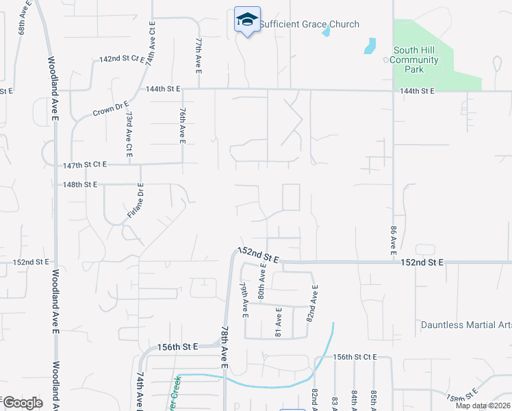 map of restaurants, bars, coffee shops, grocery stores, and more near 7914 149 Street Court East in Puyallup