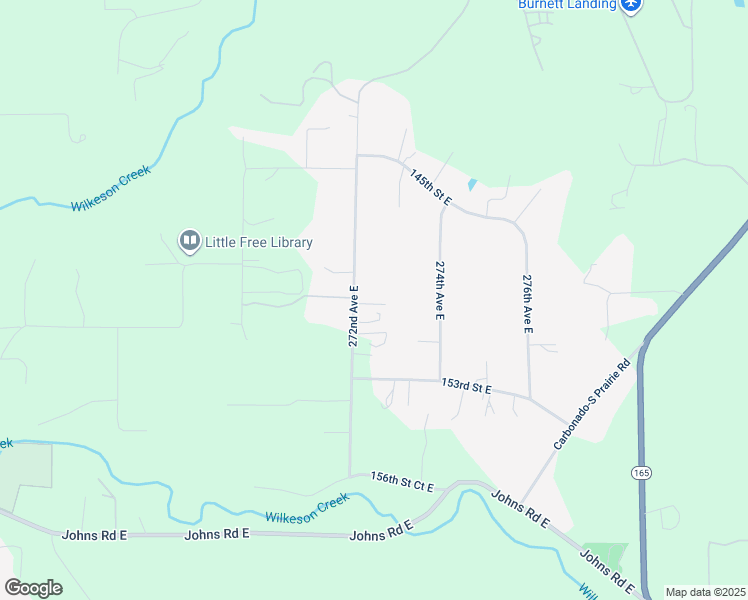 map of restaurants, bars, coffee shops, grocery stores, and more near 27215 150th St Ct E in Buckley