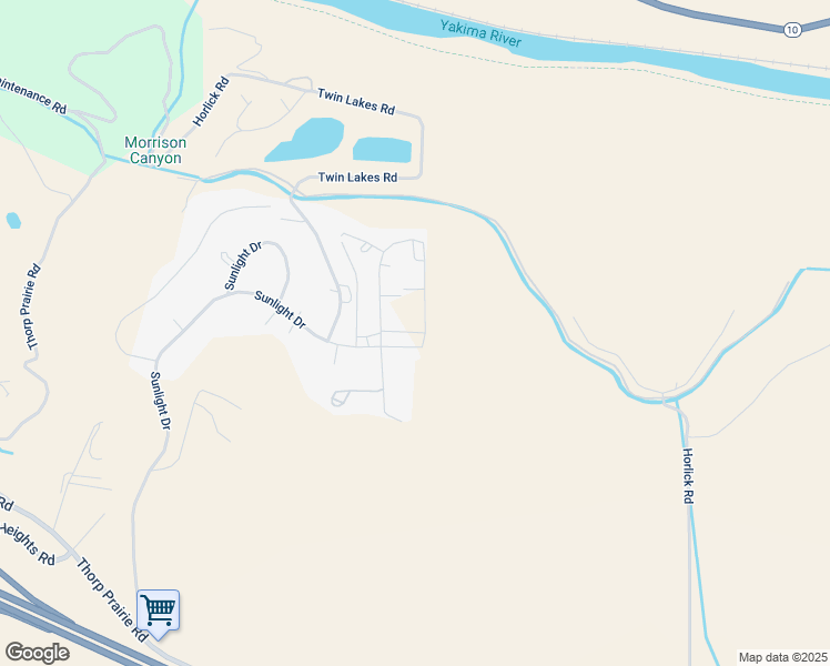 map of restaurants, bars, coffee shops, grocery stores, and more near 1311 Sunlight Drive in Cle Elum