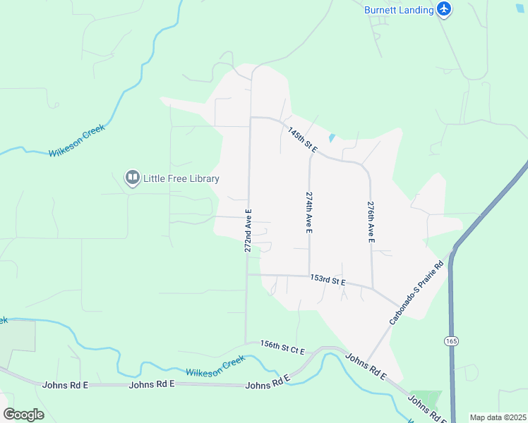 map of restaurants, bars, coffee shops, grocery stores, and more near 27215 150th Street Court East in Buckley