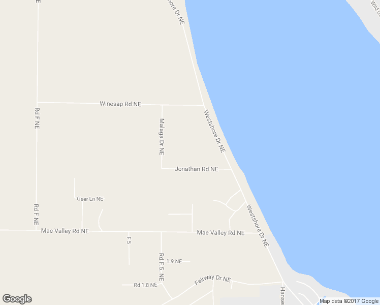 map of restaurants, bars, coffee shops, grocery stores, and more near 6618 Jonathan Road Northeast in Moses Lake