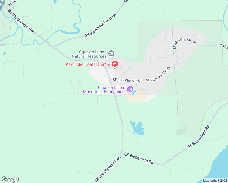 map of restaurants, bars, coffee shops, grocery stores, and more near 2750 Southeast Old Olympic Highway in Shelton