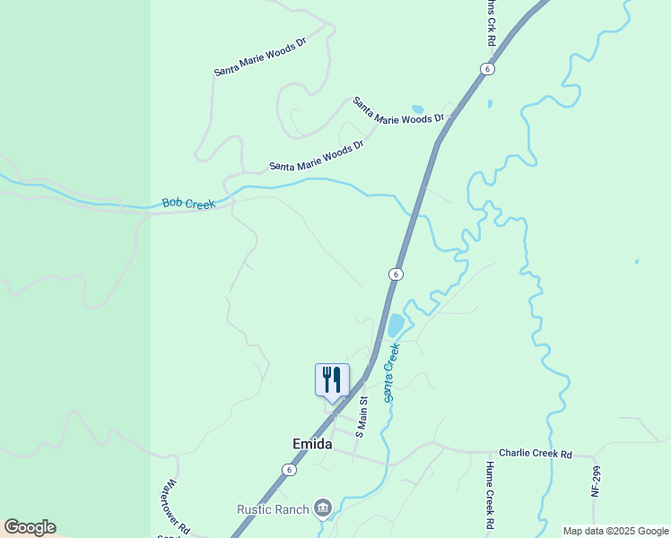 map of restaurants, bars, coffee shops, grocery stores, and more near 937 Santa Marie Woods Drive in Saint Maries