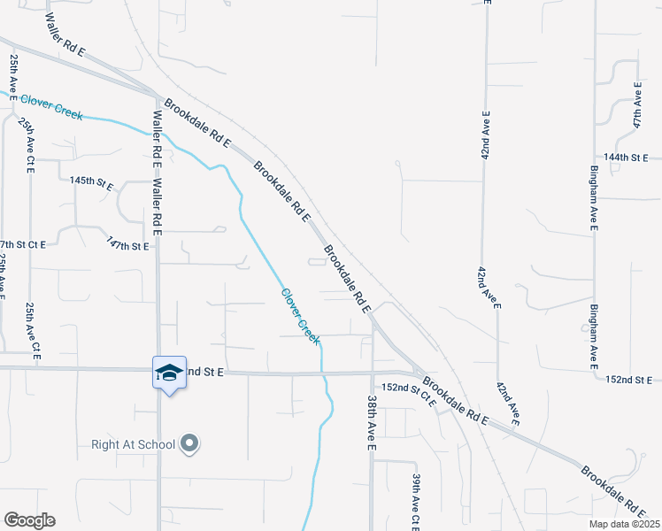 map of restaurants, bars, coffee shops, grocery stores, and more near 14894 36th Avenue Court East in Tacoma