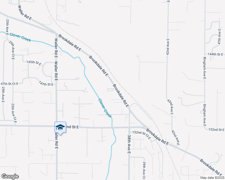map of restaurants, bars, coffee shops, grocery stores, and more near 14826 36th Avenue Court East in Tacoma