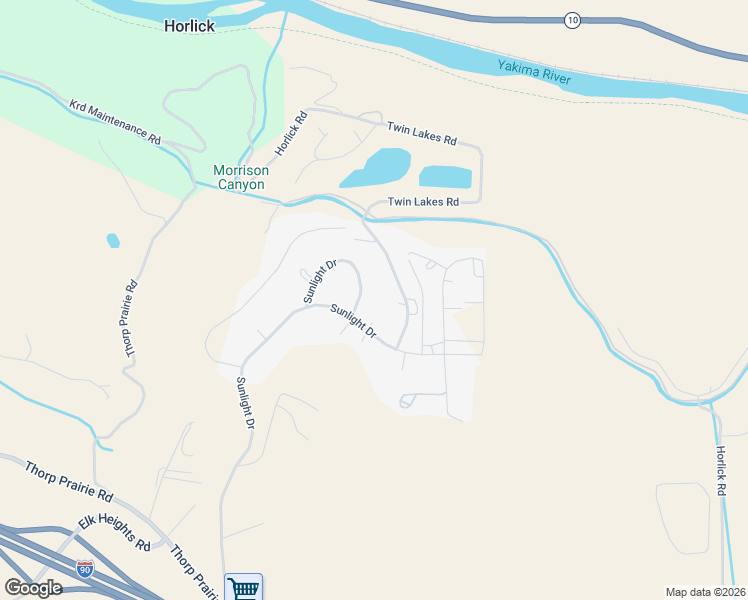 map of restaurants, bars, coffee shops, grocery stores, and more near 351 Ridge Loop Rd in Cle Elum