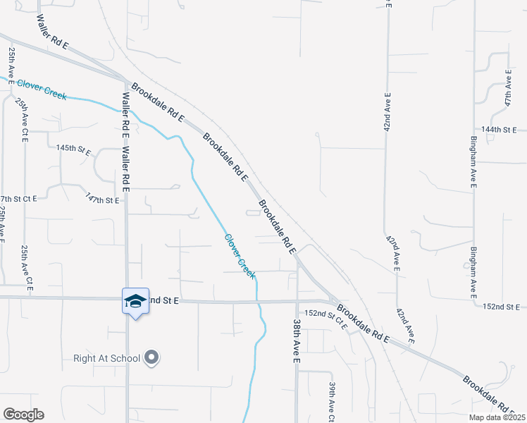 map of restaurants, bars, coffee shops, grocery stores, and more near 14894 36th Avenue Court East in Tacoma