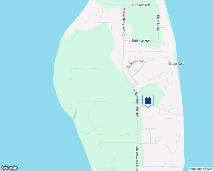 map of restaurants, bars, coffee shops, grocery stores, and more near 6301 Cooper Point Road Northwest in Olympia