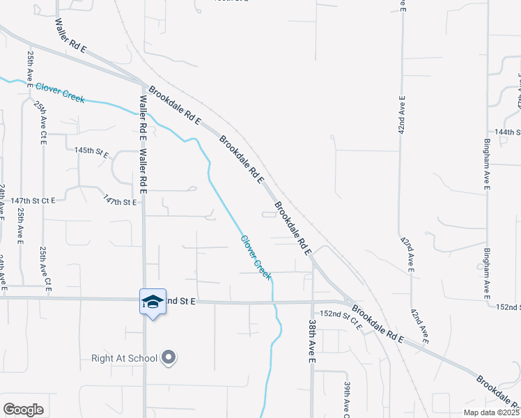 map of restaurants, bars, coffee shops, grocery stores, and more near 14826 36th Avenue Court East in Tacoma
