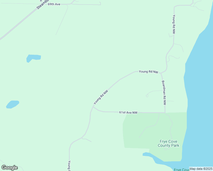 map of restaurants, bars, coffee shops, grocery stores, and more near 6115 Young Road Northwest in Olympia