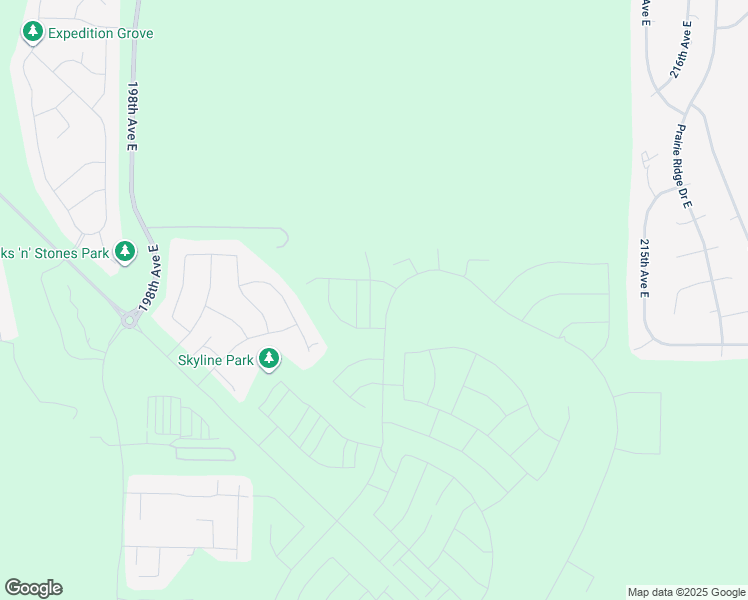 map of restaurants, bars, coffee shops, grocery stores, and more near 14403 198th Avenue East in Bonney Lake