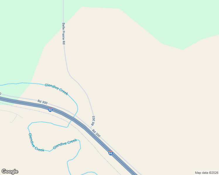 map of restaurants, bars, coffee shops, grocery stores, and more near 36 Road 303 in Glendive