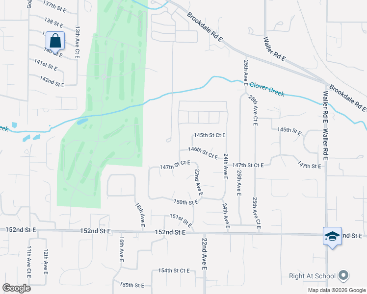 map of restaurants, bars, coffee shops, grocery stores, and more near 14628 21st Avenue East in Tacoma