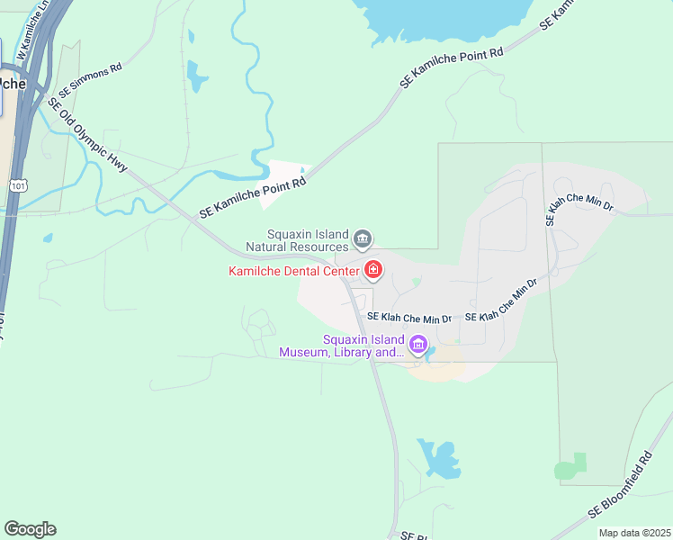 map of restaurants, bars, coffee shops, grocery stores, and more near 3108 Southeast Old Olympic Highway in Shelton