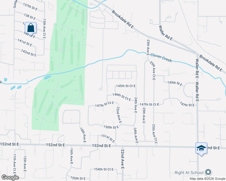 map of restaurants, bars, coffee shops, grocery stores, and more near 14628 21st Avenue East in Tacoma
