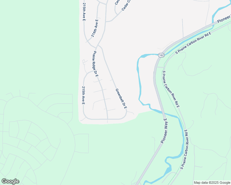 map of restaurants, bars, coffee shops, grocery stores, and more near 14406 Greenbelt Drive East in Sumner