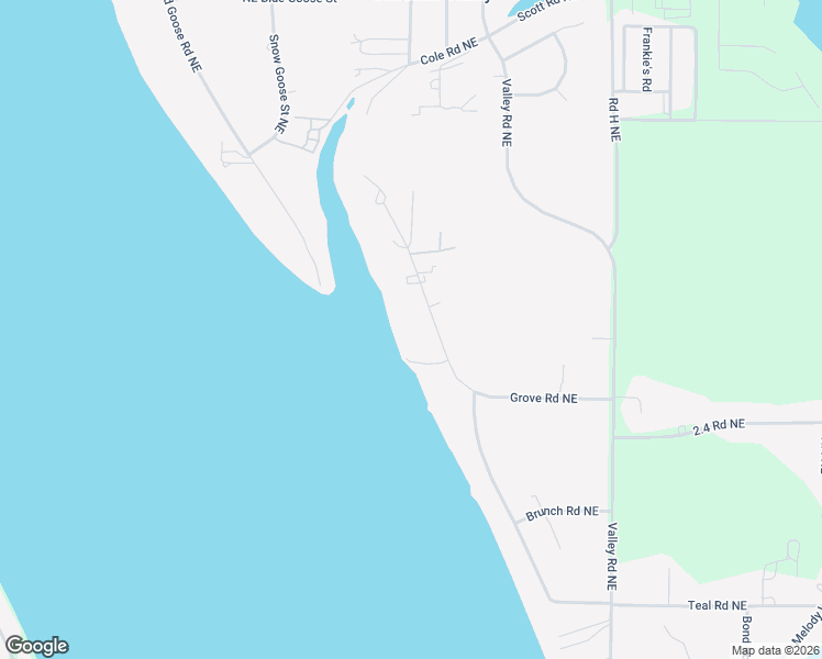 map of restaurants, bars, coffee shops, grocery stores, and more near 2588 Elgin Road Northeast in Moses Lake