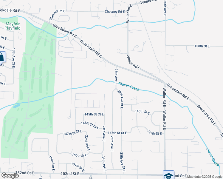 map of restaurants, bars, coffee shops, grocery stores, and more near 14214 25th Avenue East in Tacoma