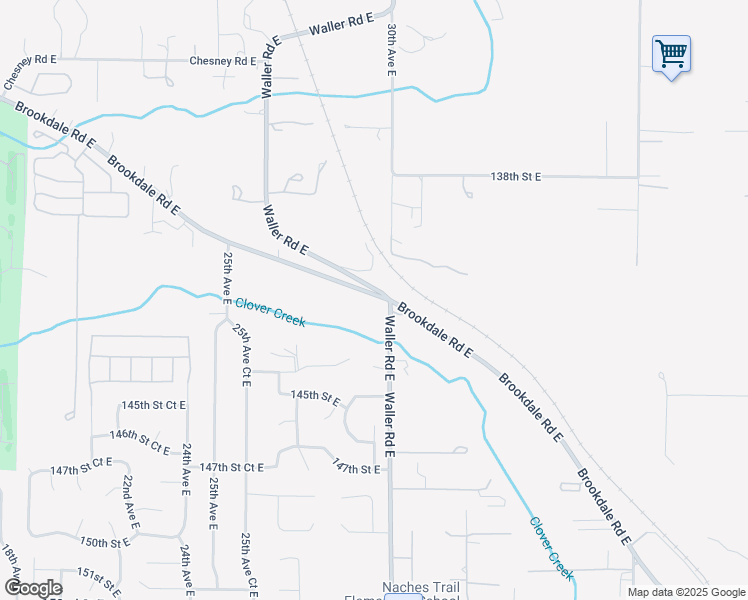 map of restaurants, bars, coffee shops, grocery stores, and more near 2912 Brookdale Road East in Parkland