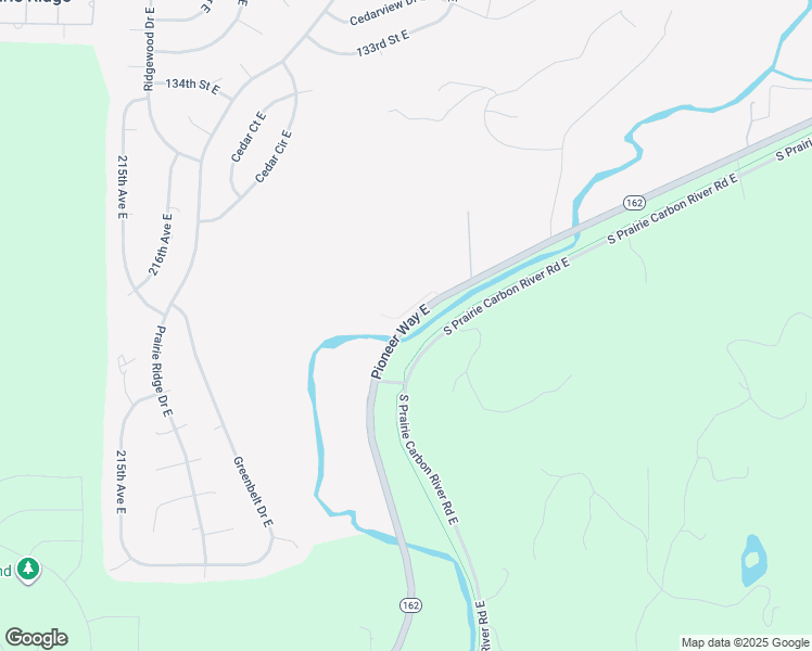 map of restaurants, bars, coffee shops, grocery stores, and more near Washington 162 in Pierce County