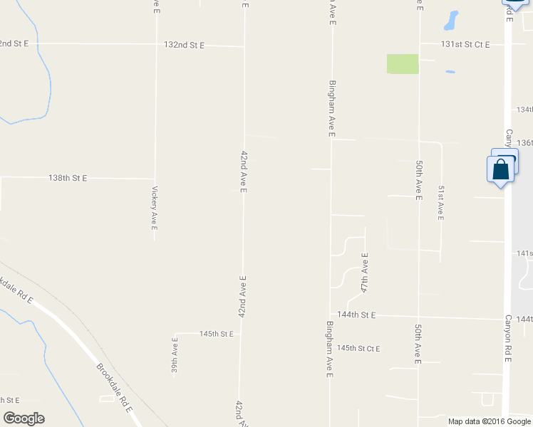 map of restaurants, bars, coffee shops, grocery stores, and more near 13915 42nd Avenue East in Tacoma