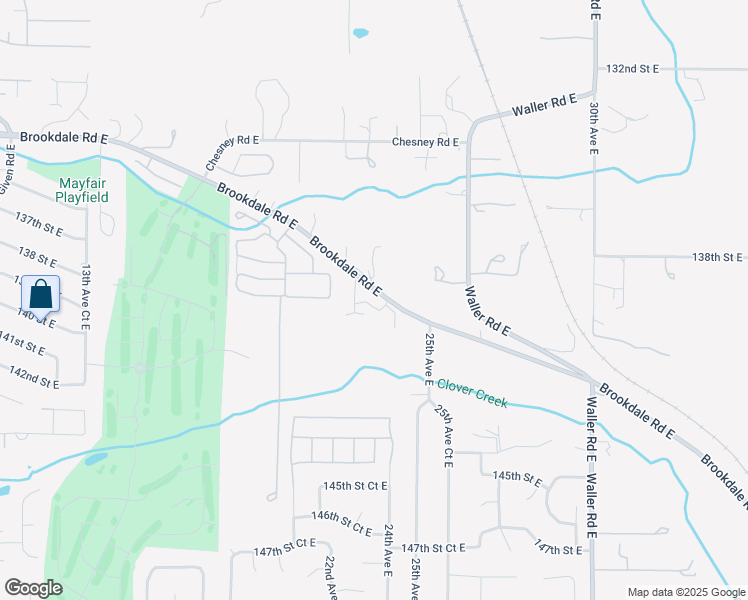 map of restaurants, bars, coffee shops, grocery stores, and more near 2222 Brookdale Road East in Parkland