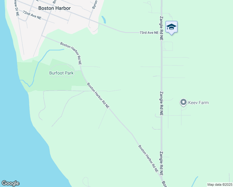 map of restaurants, bars, coffee shops, grocery stores, and more near 6740 Boston Harbor Road Northeast in Olympia