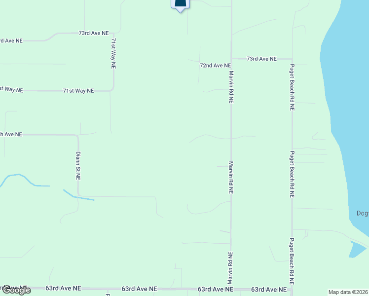 map of restaurants, bars, coffee shops, grocery stores, and more near 6915 Marvin Road Northeast in Olympia