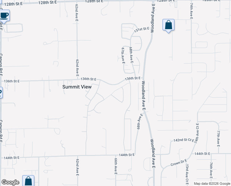 map of restaurants, bars, coffee shops, grocery stores, and more near 6516 Summerwood Drive East in Summit View