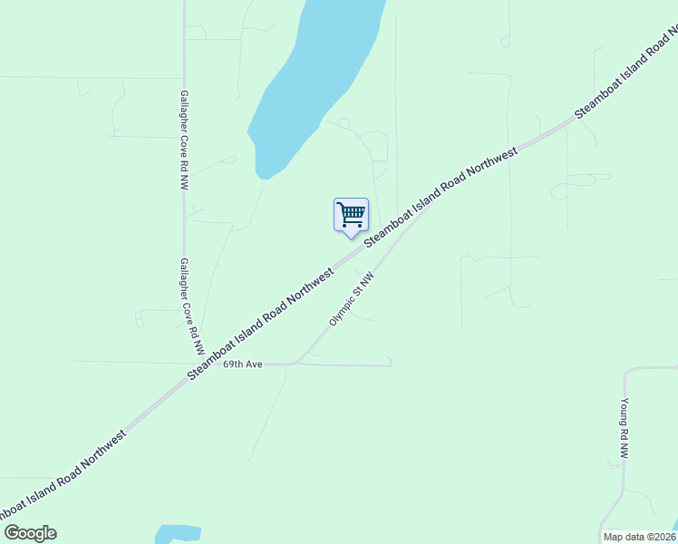 map of restaurants, bars, coffee shops, grocery stores, and more near 6915 Olympic Street Northwest in Olympia