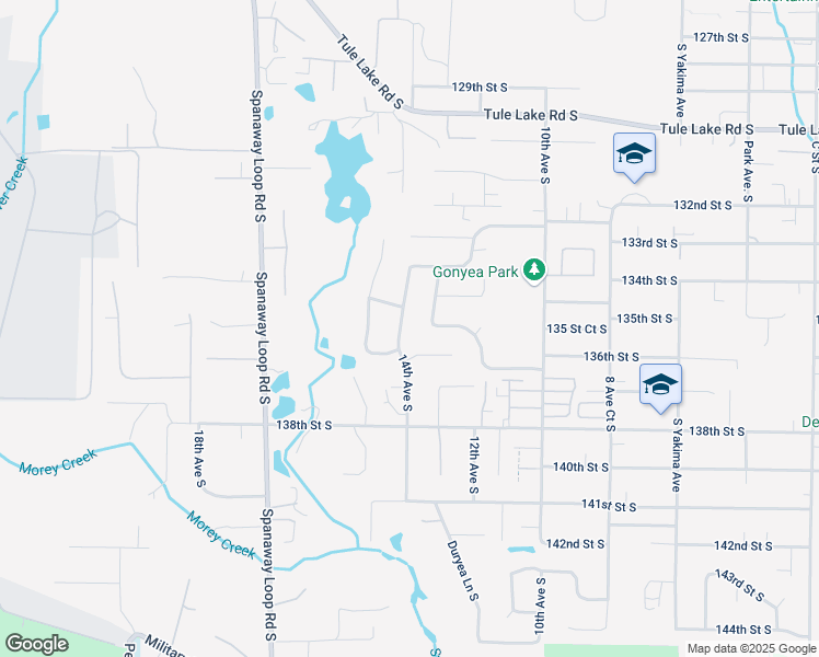 map of restaurants, bars, coffee shops, grocery stores, and more near 13520 13th Avenue South in Tacoma