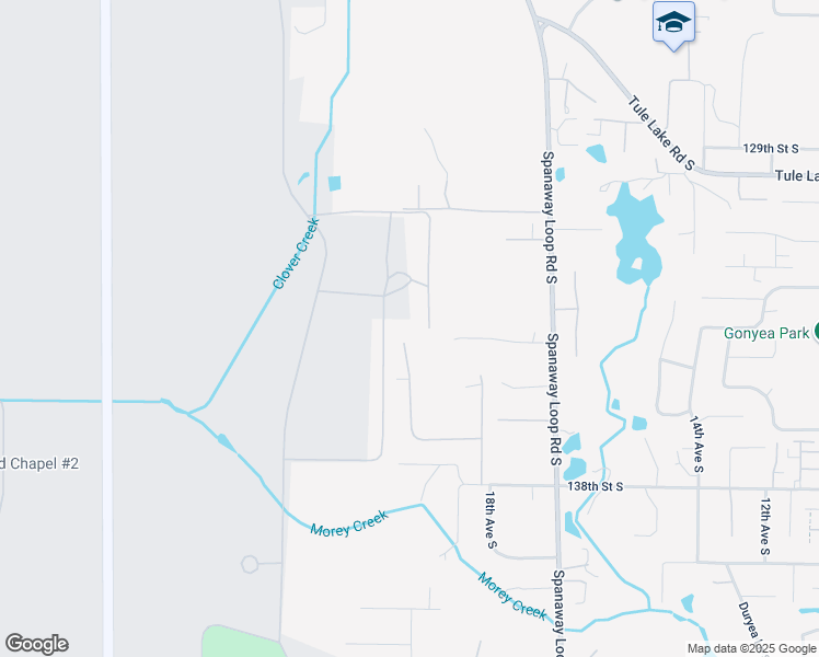 map of restaurants, bars, coffee shops, grocery stores, and more near 13405 21 Avenue South in Tacoma