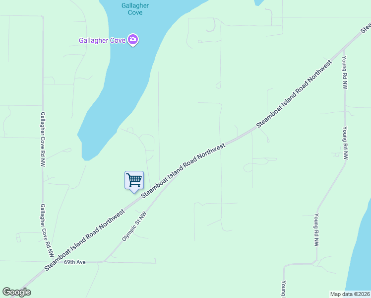 map of restaurants, bars, coffee shops, grocery stores, and more near 7240 Stibgen Road Northwest in Olympia