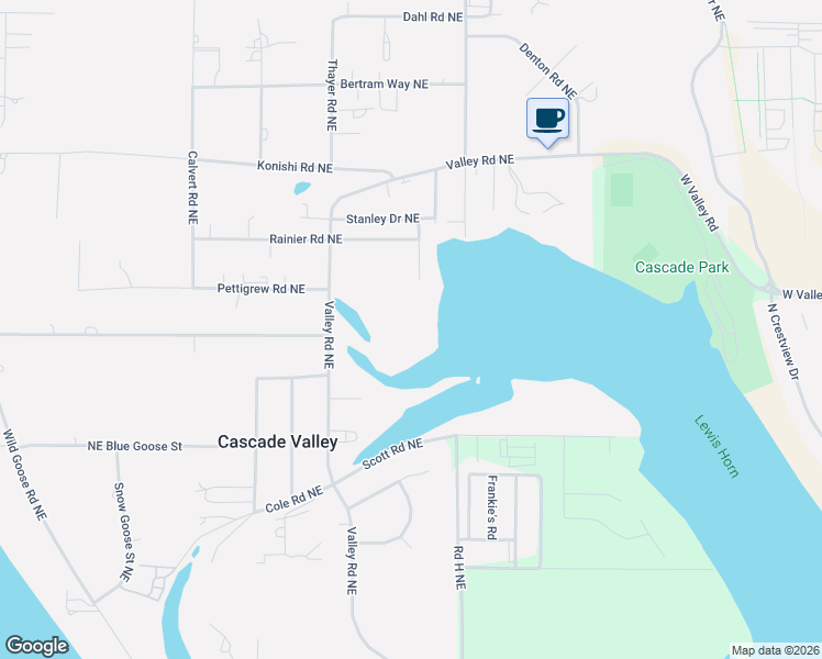 map of restaurants, bars, coffee shops, grocery stores, and more near 3485 Lee Drive Northeast in Moses Lake