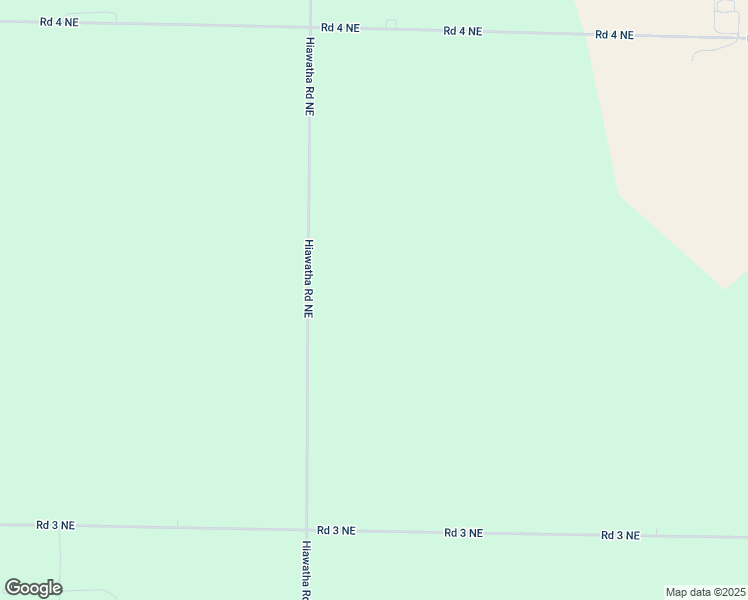 map of restaurants, bars, coffee shops, grocery stores, and more near 3501 Hiawatha Road Northeast in Moses Lake