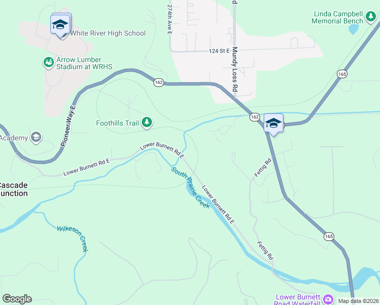 map of restaurants, bars, coffee shops, grocery stores, and more near 27513 Lower Burnett Road East in Buckley