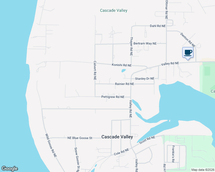 map of restaurants, bars, coffee shops, grocery stores, and more near 7600 Rainier Road Northeast in Moses Lake