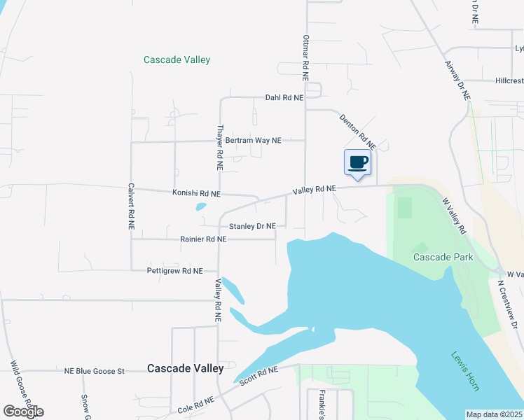 map of restaurants, bars, coffee shops, grocery stores, and more near 7864 Stanley Drive Northeast in Moses Lake