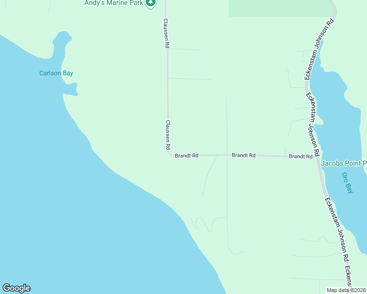 map of restaurants, bars, coffee shops, grocery stores, and more near 13715 Brandt Road in Anderson Island