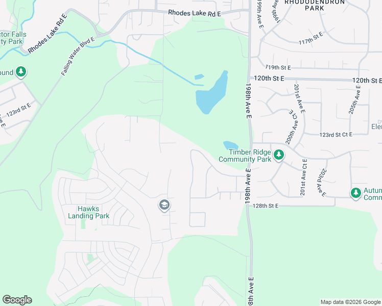 map of restaurants, bars, coffee shops, grocery stores, and more near 7201 194th Avenue Court East in Bonney Lake