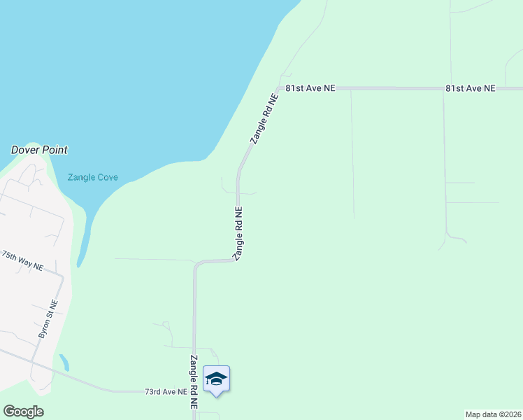 map of restaurants, bars, coffee shops, grocery stores, and more near 7748 Zangle Road Northeast in Olympia