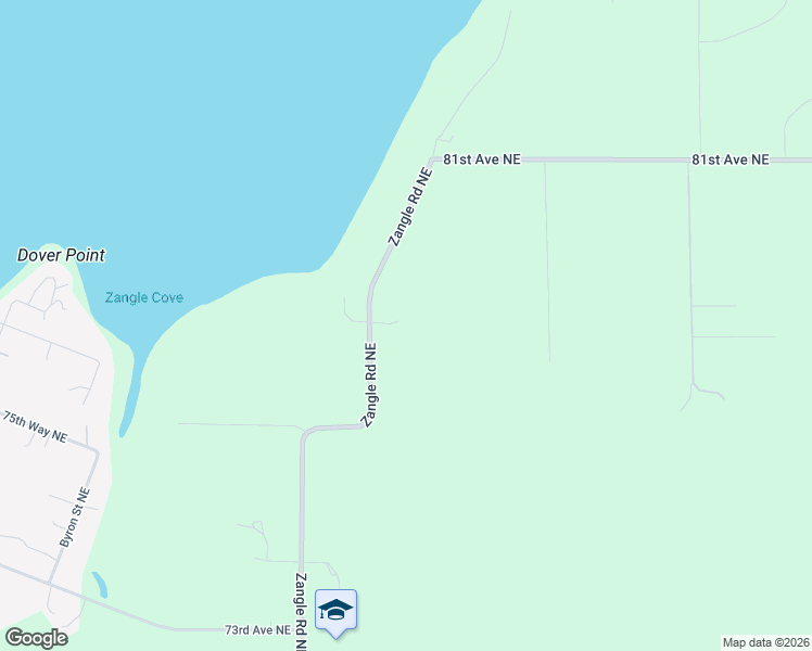 map of restaurants, bars, coffee shops, grocery stores, and more near 7816 Zangle Road Northeast in Olympia