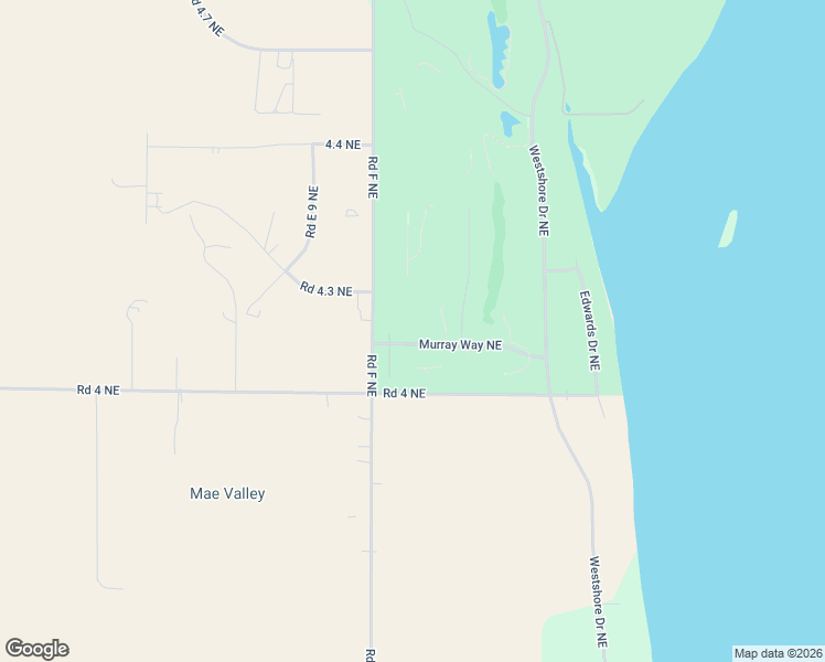 map of restaurants, bars, coffee shops, grocery stores, and more near 6072 Murray Way Northeast in Moses Lake