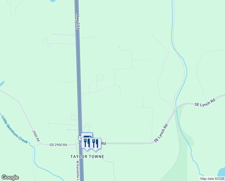 map of restaurants, bars, coffee shops, grocery stores, and more near 500 Southeast Brewer Road in Shelton