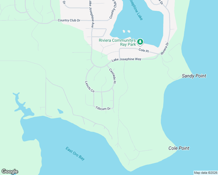 map of restaurants, bars, coffee shops, grocery stores, and more near 11027 Leschi Circle in Anderson Island