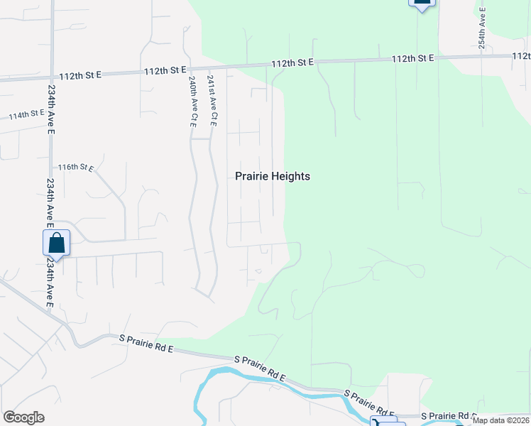 map of restaurants, bars, coffee shops, grocery stores, and more near 11811 243rd Avenue Court East in Buckley