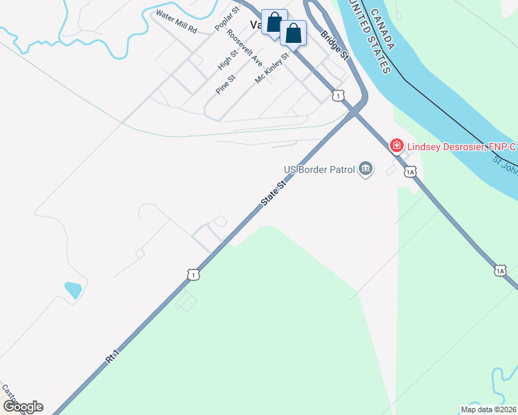 map of restaurants, bars, coffee shops, grocery stores, and more near 186 State Street in Van Buren