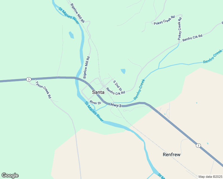 map of restaurants, bars, coffee shops, grocery stores, and more near 27 South 2nd Street in Santa