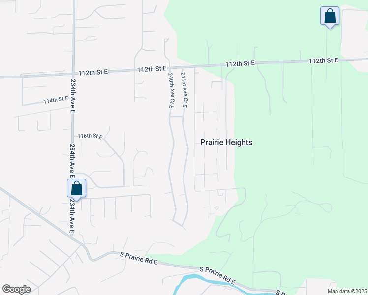map of restaurants, bars, coffee shops, grocery stores, and more near 11619 241st Avenue Court East in Buckley